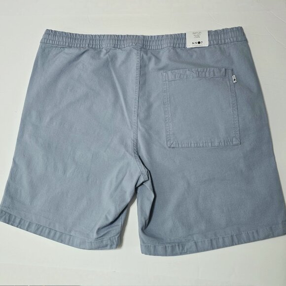 New NN07 - XXL Gregor Ashley Blue Regular Fit Drawstring Shorts Mens $165 - Picture 4 of 8